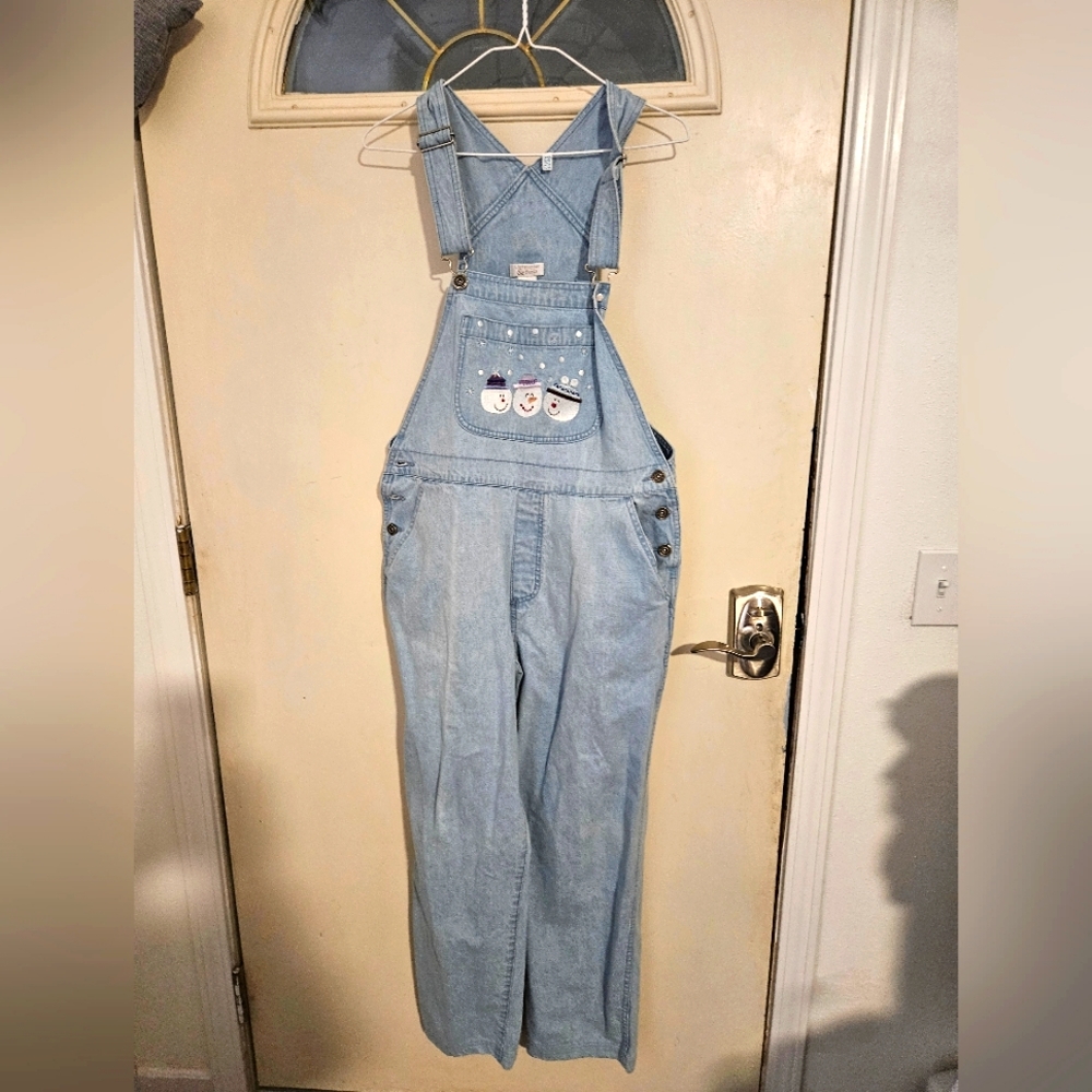 Fun Christopher &  Banks denim overalls. Size L